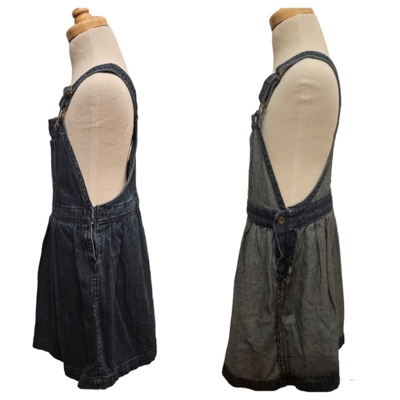 EUC | Chaps | Girl | Overalls Denim Blue Jean Dress Adjustable Straps | Size: 6 - Picture 12 of 16